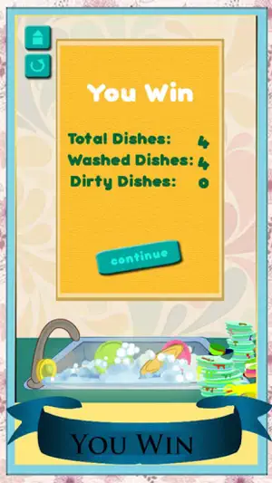 儿童洗碗 - 厨房清洁游戏
