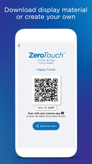 ZeroTouch Order and Pay