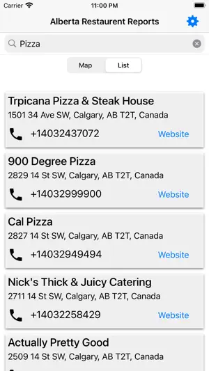 Alberta Restaurant Reports