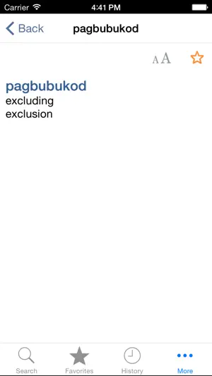 English<>Tagalog Dictionary