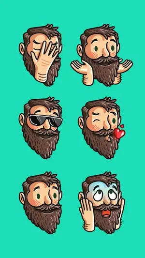 Beardmoji by Rudy