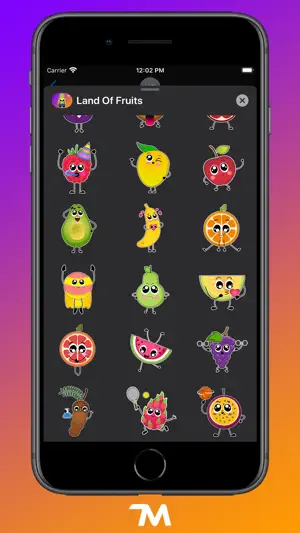 Land Of Fruits Stickers