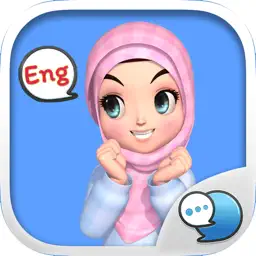 Amarena Hijabgirl ENG Stickers for iMessage