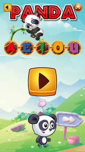 小熊猫 配对游戏 :元音 单词搜索 字母 用英语